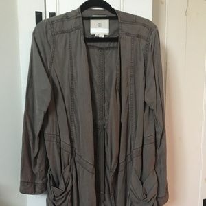 Anthropologie HEI Mid-thigh cotton jacket